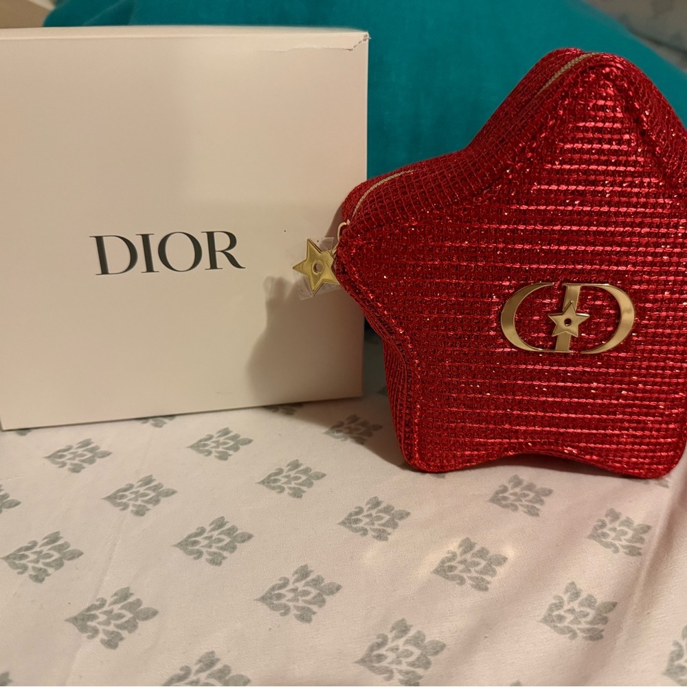 Dior Glittering Red Star Pouch